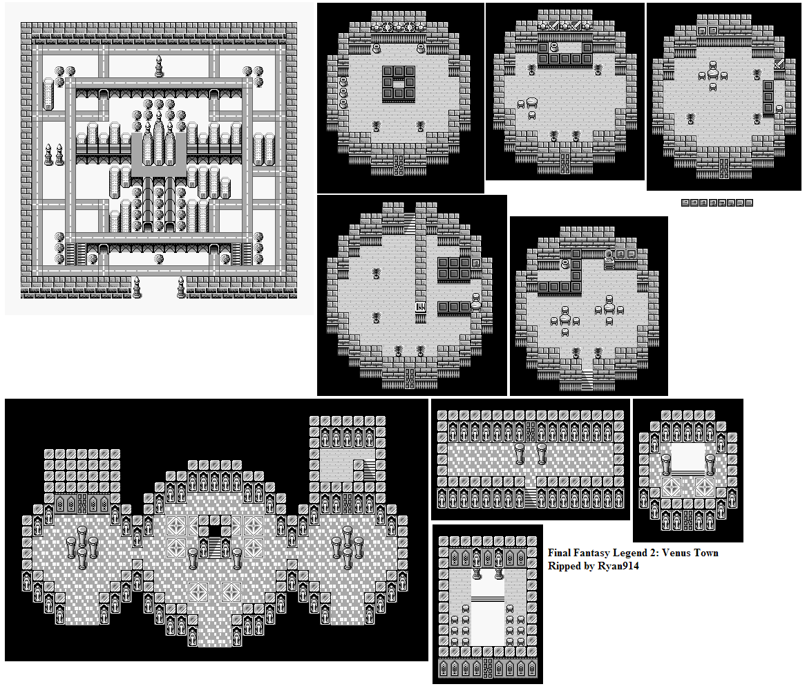 Dele Landmand stribet Game Boy / GBC - Final Fantasy Legend 2 / SaGa 2: Hihou Densetsu - Venus  Town - The Spriters Resource