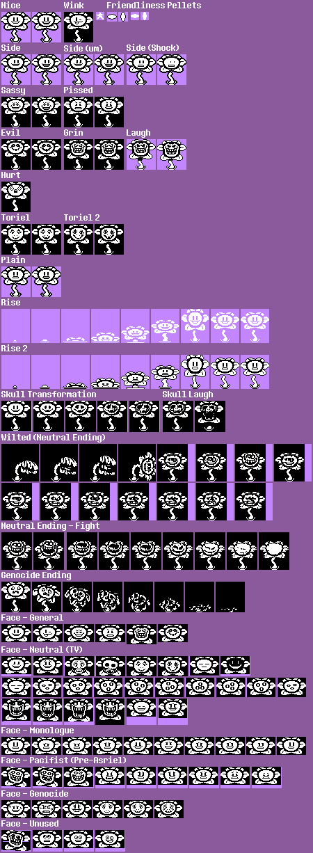 Pc Computer Undertale Flowey The Spriters Resource I am taking a small break aswell because asriel is going to be 3/4's of. pc computer undertale flowey