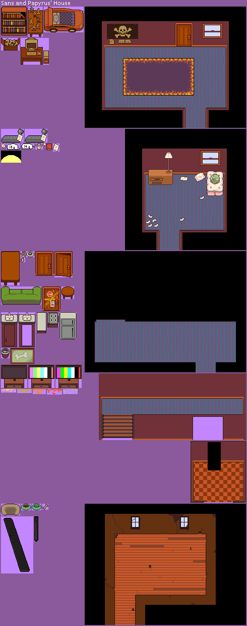 Pc Computer Undertale Papyrus And Sans S House The Spriters Resource