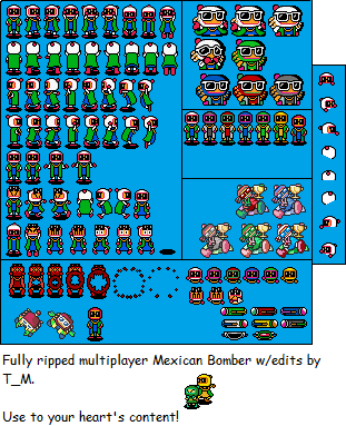 SNES - Super Bomberman 3 - Mexican Bomber - The Spriters Resource