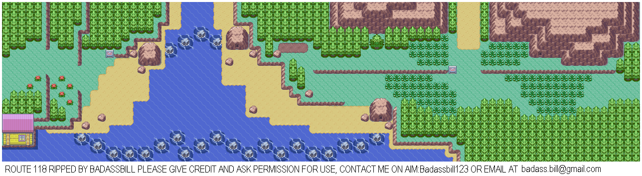 span farvestof Hele tiden Game Boy Advance - Pokémon Ruby / Sapphire - Route 118 - The Spriters  Resource