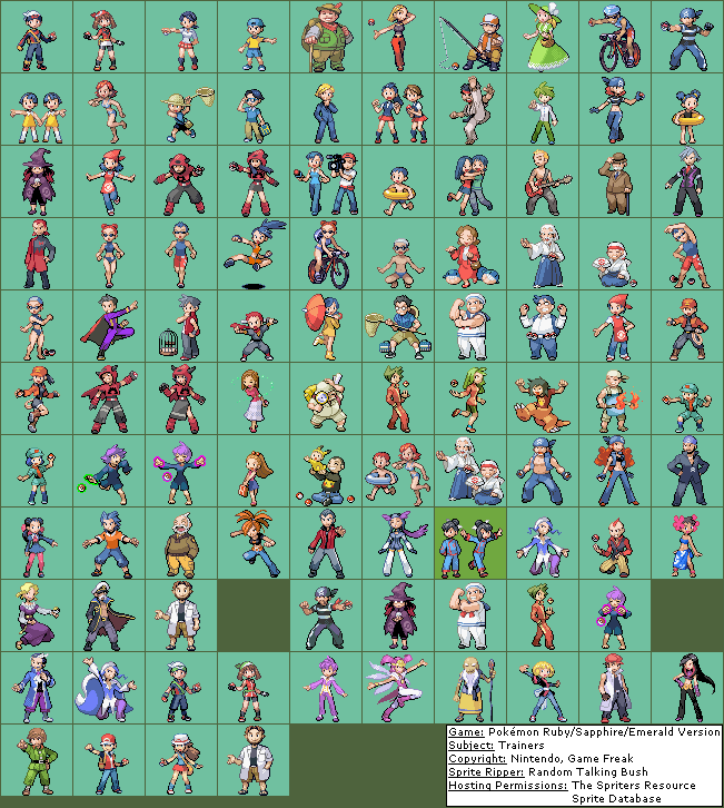 The Spriters Resource - Full Sheet View - Pokémon Emerald