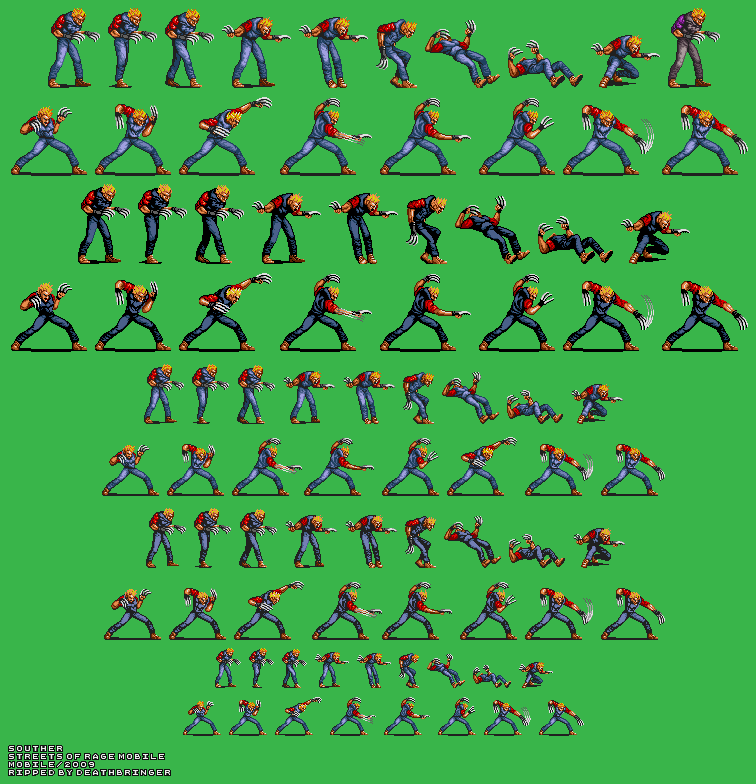 The Spriters Resource - Full Sheet View - Streets of Rage - Mr. X