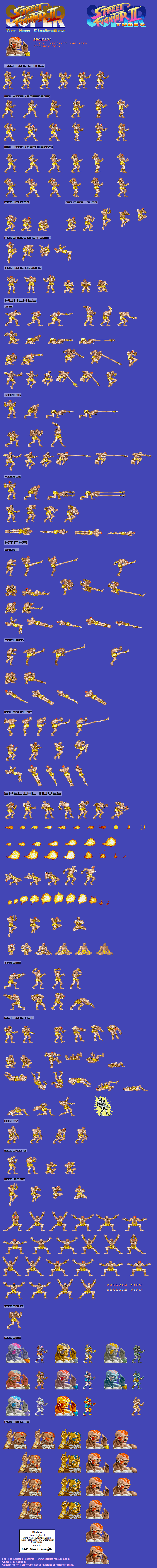 Street Fighter 2 Turbo moves (corrected) : r/snes