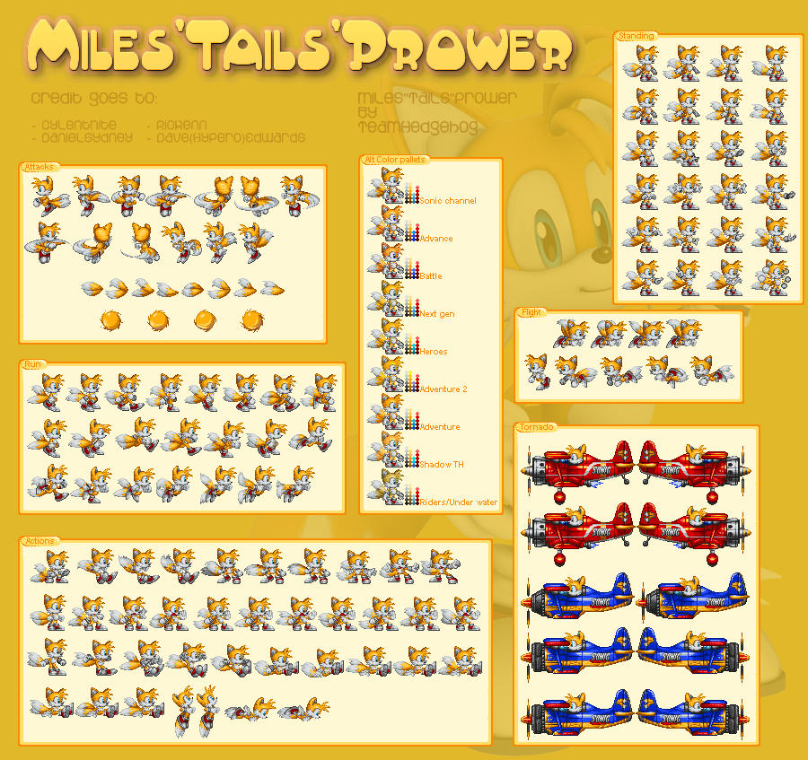 Custom / Edited - Sonic the Hedgehog Customs - Tails (Classic) - The  Spriters Resource