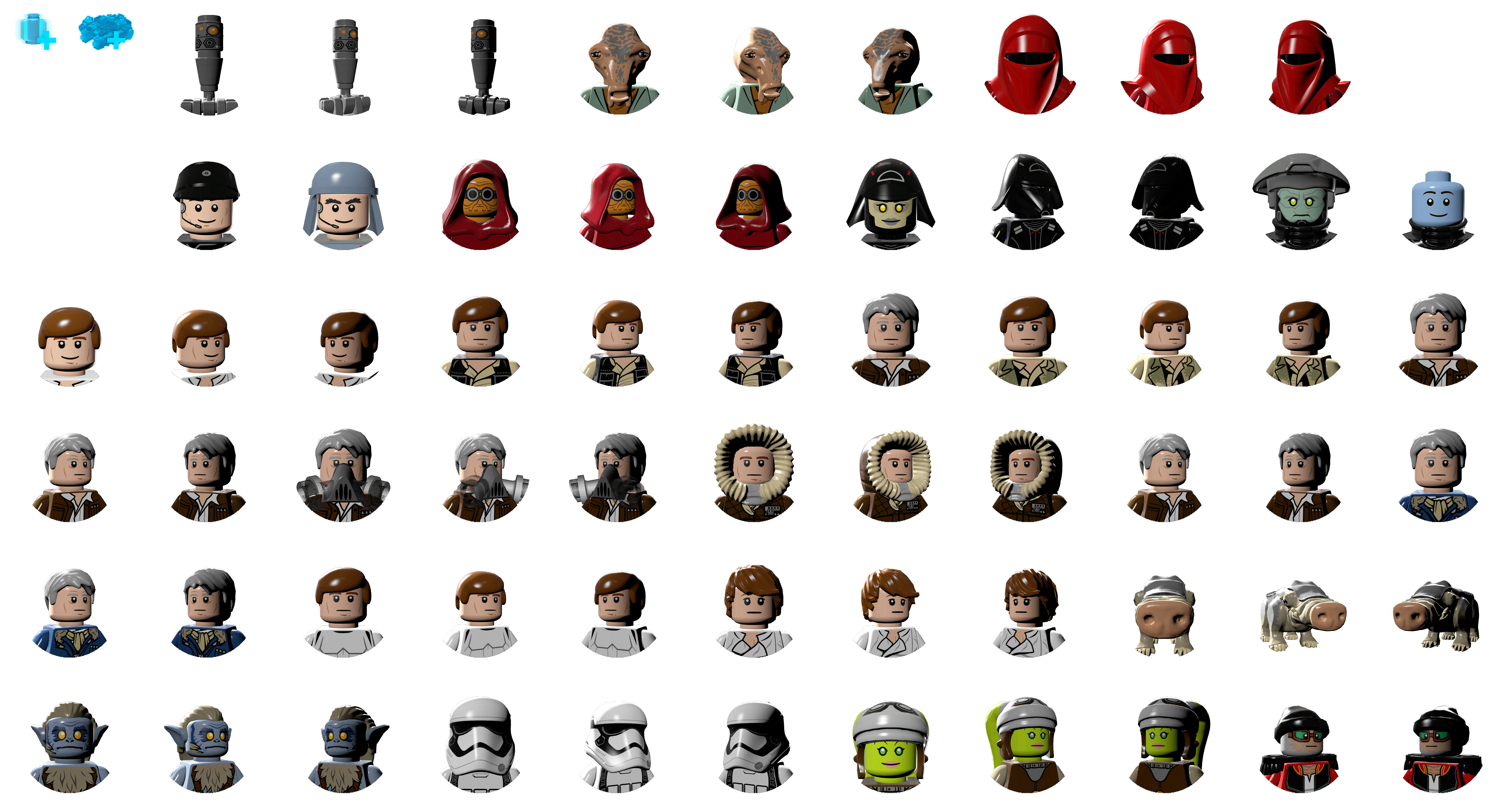 skam krog Ryg, ryg, ryg del PC / Computer - LEGO Star Wars: The Force Awakens - Character Icons (H-I) -  The Spriters Resource