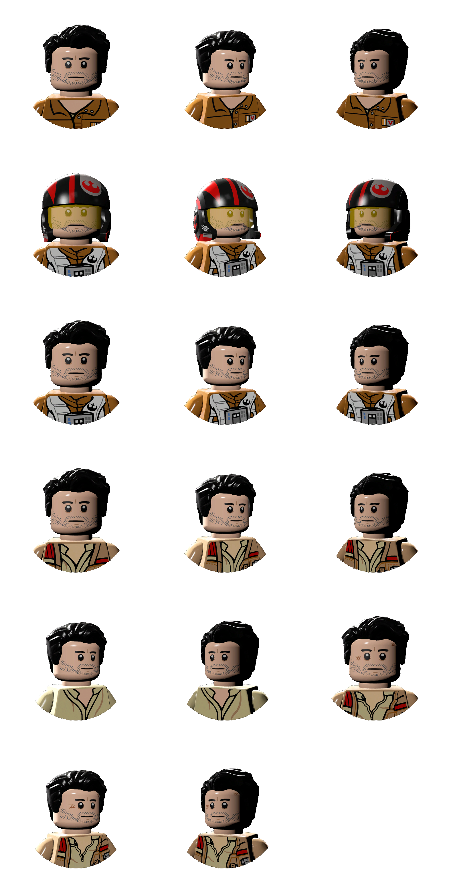 PC / Computer - LEGO Star Wars: The Force Awakens - Character Icons (Poe  Dameron) - The Spriters Resource