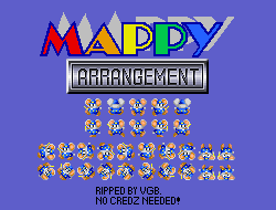 Arcade Mappy Arrangement Mappy Player 1 The Spriters Resource