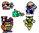 Enemies - Wario Land II - Enhanced Graphics (Hack)