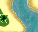 DS Palm Shore Map - Mario Kart 7