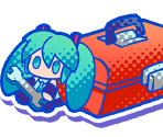 Main Menu Buttons - Hatsune Miku Logic Paint S