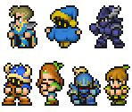 Water Crystal Jobs - Final Fantasy III (Pixel Remaster)