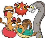 High Seas Hi-Jinx Enemies - Cuphead: Don't Deal With the Devil!