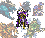 Enemies & Bosses - Final Fantasy II (Pixel Remaster)