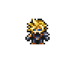Cloud Strife (Pixel Remaster Overworld Style) - Final Fantasy 7 Customs