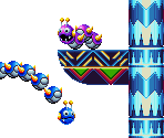 Caterkiller & Sandworm (Sonic Mania-Style) - Sonic the Hedgehog Customs