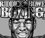 Introduction, Title Screen & Main Menu Elements - Riddick Bowe Boxing (GB)