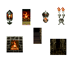 Various Fire & Door Animations - Tales of Phantasia (JPN)