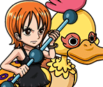 #0524 - Nami and Billy the Thunder Bird - One Piece: Treasure Cruise