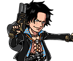 #0561 - Portgas D. Ace - Black Clad Flame Fist - One Piece: Treasure Cruise