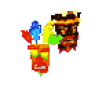 Aku Aku and Uka Uka - Crash Nitro Kart