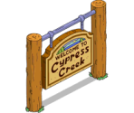 Cypress Creek Sign - The Simpsons: Tapped Out