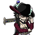 #0717 - Dracule Mihawk - Warlord of the Sea - One Piece: Treasure Cruise