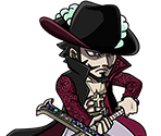 #0718 - Hawk Eyes Mihawk - World's Strongest Swordsman - One Piece: Treasure Cruise