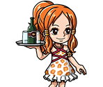 #1110 - Nami - Mischievous Tavern Idol - One Piece: Treasure Cruise