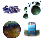 Location Icons (Small) - SD Gundam G Generation World