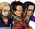 #4387 - Roger & Rayleigh & Gaban - Stepping onto God Valley - One Piece: Treasure Cruise