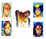 Character Select - X-Men vs Street Fighter (Bootleg)