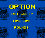 Options Menu - X-Men vs Street Fighter (Bootleg)
