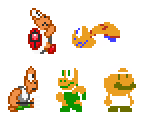 Bipedal Koopas (SMB1, NES/SNES-Styles) - Mario Customs