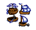 Overworld Vehicles - Final Fantasy 2 (Hi-Resolution)