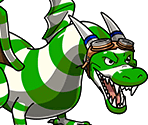 #0102 - Green Striped Dragon - One Piece: Treasure Cruise