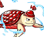 #0105 - Red Treasure Turtle - One Piece: Treasure Cruise