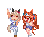 Curren Chan & Daiwa Scarlet - Umamusume: Pretty Derby - Party Dash