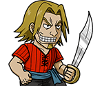 #0126 - Slasher Group Cabin Boy - Red Pirates - One Piece: Treasure Cruise