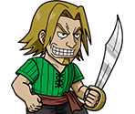#0128 - Slasher Group Cabin Boy - Green Pirates - One Piece: Treasure Cruise