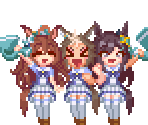 Mejiro Bright, Mejiro Dober & Mejiro Ryan - Umamusume: Pretty Derby - Party Dash