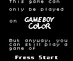 Gameboy "Error" Message - GBS Windows (Homebrew)