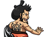 #2487 - Kin'emon - Tattoo of the Kozuki Clan Crest - One Piece: Treasure Cruise
