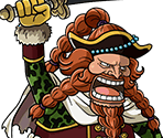 #1018 - Brownbeard - Alligator Centaur - One Piece: Treasure Cruise