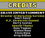 Credits - World Championship Poker