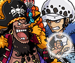 #4218 - Blackbeard VS Law - Fight for the Road Ponegliffs - One Piece: Treasure Cruise
