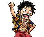 #3668 - Monkey D. Luffy - Captain Excited at the Sea - One Piece: Treasure Cruise