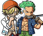 #3670 - Zoro & Sanji - Peerless Duo Enjoying the Sea - One Piece: Treasure Cruise
