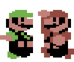 Mario & Luigi (C64 & Atari 2600 Style) - Mario Customs