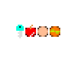 Foods and Powerups (176x220) - Super Pac-Man (J2ME / BREW, Americas)